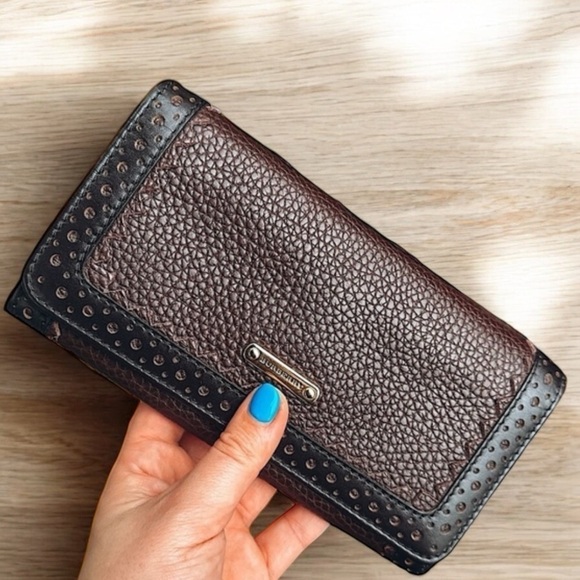 BURBERRY Pebbled Leather Long Wallet, Brown, 7.5”x4” x 1” - Picture 5 of 10